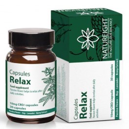 Gélules au CBD Relax - Natureight | Grossiste capsules de cbd | Greenvillage.fr