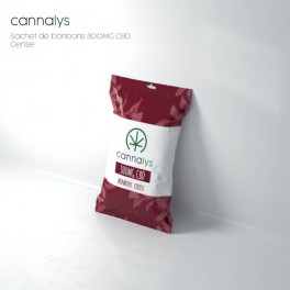 Sachet bonbons durs Cerise - Cannalys | CBD food product | Greenvillage.fr