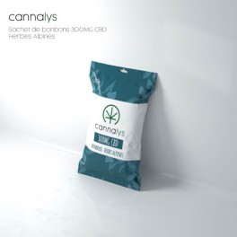 Sachet bonbons durs Herbes Alpines - Cannalys | CBD food product | Greenvillage.fr