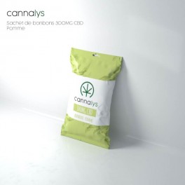 Sachet bonbons durs Pomme - Cannalys | Prodotto alimentare CBD | Greenvillage.fr